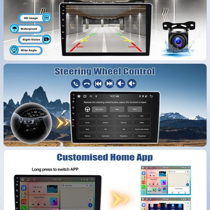 4G+64G 8Core CAMECHO Android 13 Car Radio for Opel Corsa 2015-2019/Opel Adam 2013-2016 with Navigation Carplay Android Auto, 9 inch Screen Radio 2 Din with Bluetooth RDS/FM WiFi Mirror Link DSP