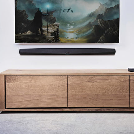 Denon DHT-S516H 2.1 TV-kõlaririba koos juhtmevaba subwooferiga, HEOS, Wi-Fi, Bluetooth, AirPlay 2, HDMI ARC, 4K Ultra HD, Dolby Digital, Dolby Digital Plus, DTS, Amazon Alexa ühilduvus