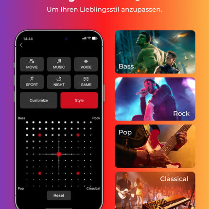 ULTIMEA 5.1-kanaliline Dolby Atmose heliriba, RGB-valgustusega heliriba kodukinole, 3D-ruumilise heli süsteem rakenduse juhtimisega, subwooferiga heliriba, reguleeritav ekvalaiser, Bluetooth 5.3, HDMI eARC, Apollo S80