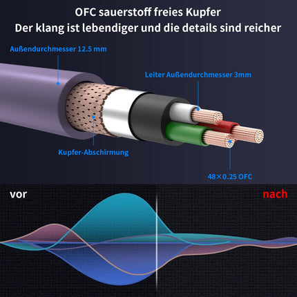 Tertullus HiFi tipptasemel toitekaabel C15 toitekaabel HiFi audio IEC kaabel Schuko pistiku ja IEC pistikuga (P046, 2m)
