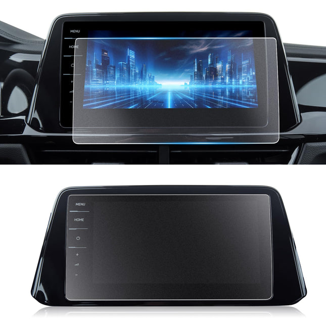 CDEFG ühildub VW T-ROC T ROC 2023 2024 9,2-tollise navigatsioonikaitsekile 9H kriimustuskindel sõrmejäljevastane GPS-matt karastatud klaasist ekraanikaitse T ROC Discover Pro 2024 lisatarvikutega