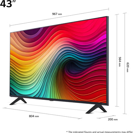 LG Nanocell TV 2024 | 43NANO81 | 43 tolli | UHD | α5 Gen7 tehisintellektiga 4K protsessor