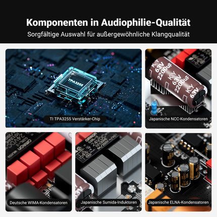 Fosi Audio ZA3 stereo/mono HiFi võimendi TPA3255 kiipidega, tasakaalustatud XLR-RCA sisendite ja 12V Trigger-sisendiga, minivõimendi audiomonoblokk laua-, riiuli- ja subwooferite jaoks.