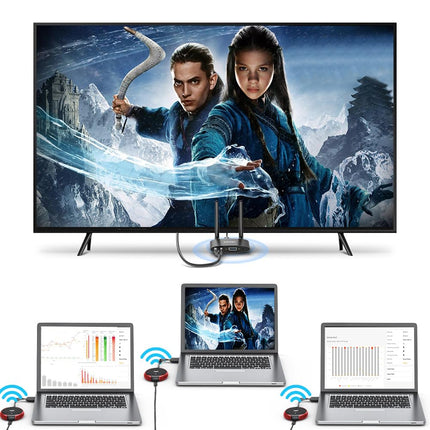 Juhtmevaba HDMI-saatja, Peab olema ühendatud juhtmevaba HDMI-vastuvõtjaga, Sobib kuni 8 saatjale, Punane