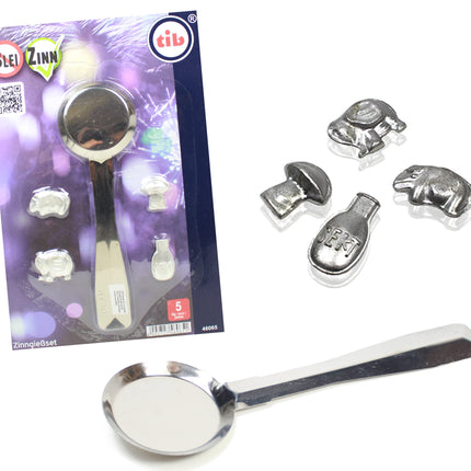 Smart-Planet Pewter Casting Set Pewter Casting Spoons and Figures - Lead Casting Alternative - New Year's Eve Party Game Hit for Kids - Pewter Casting