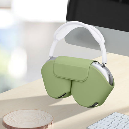 kwmobile ümbris, mis ühildub Apple AirPods Maxiga - pehme kõrvaklapikott - polüesterist ümbris - pastellroheline kate