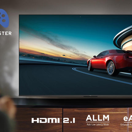 TCL 75P739 75-tolline teler, 4K HDR, Ultra HD, Google TV-ga nutiteler, raamita disain (Dolby Vision ja Atmos, käed-vabad hääljuhtimine, ühildub Google Assistant ja Alexaga)