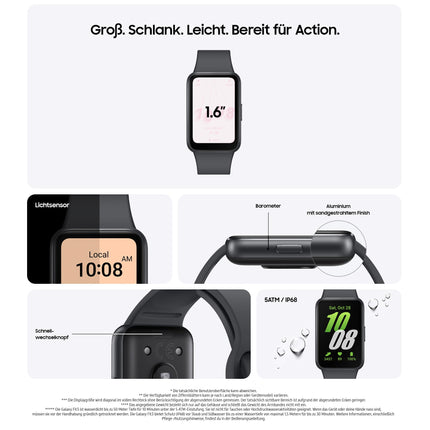Samsung Galaxy Fit3 Smartwatch, Fitness Watch as Fitness Tracker and Activity Tracker, Gray, Includes 36-Month Manufacturer's Warranty [Exclusively at Amazon]