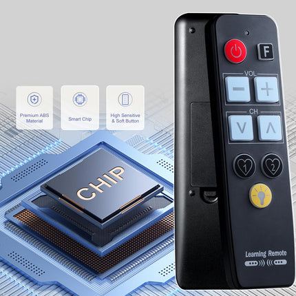Universal seniors remote control TV with large buttons for elderly people with backlite, Universal TV remote control - Universal - Simple