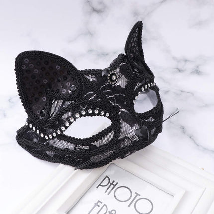 Happyyami Mardi Gras Mask Halloween Cosplay Medium Size for Carnival Prom Retro Costume Party Supplies