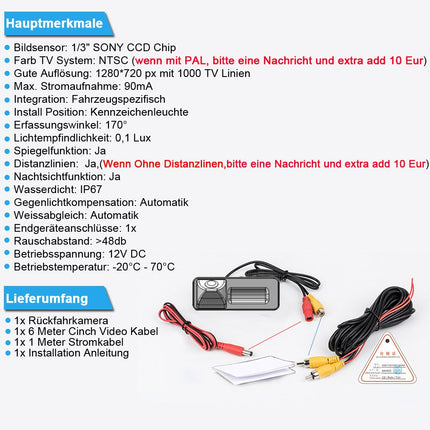 Eksklusiivne Super Pro HD tahavaatekaamera, täiustatud parkimisabi 8IR öönägemisvõimega, 170° lainurk, veekindel HD mudelitele Volvo S60 S80 V70 S40 S40L V40 V50VS60L V60 XC60 C70 XC70 S80L XC90