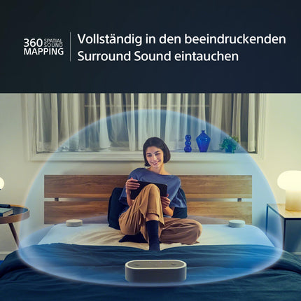 Sony HT-AX7 portable home theater system - Cinema sound everywhere with 360° surround sound - Up to 30 hours of battery life - Bluetooth-
