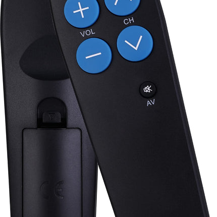 Universal TV remote control with large button for elderly people, easy setup - senior remote control - universal remote control - works for TV and cable IR devices