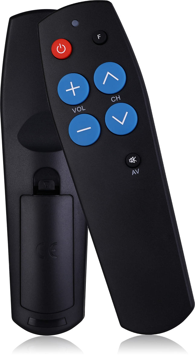 Universal TV remote control with large button for elderly people, easy setup - senior remote control - universal remote control - works for TV and cable IR devices