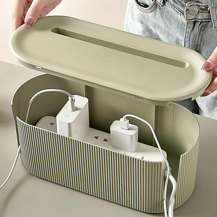 Large socket box, cable organizer, cable organizer box, cable storage cable box, cable collector storage box, elegant cable box, wire storage box for home, cable organizer