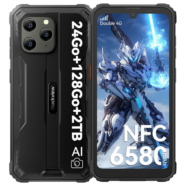 Blackview BV5300 Plus välistingimustes kasutatav nutitelefon ilma lepinguta - 24GB + 128GB / TF 2TB, 6580mAh aku, 6.1" HD+, 13MP, 4G kahe SIM-kaardiga välistingimustes kasutatav nutitelefon, NFC/OTG/GPS/Face ID/kindarežiim/IP69K/2-aastane garantii