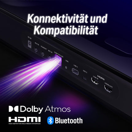 OXS Thunder Pro+ mängurikõlar juhtmevaba kaelakõlariga, 7.1.2 Dolby Atmos ruumilise heli süsteem, integreeritud bassikõlar, rakenduste kohandamine, RGB-efektid, 3 professionaalset mängurirežiimi