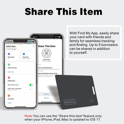 Reyke Slim Wallet jälgimiskaart, laetav rahakotiotsija, IP68 veekindel, töötab Apple Find My'ga (ainult iOS), pagasisiltide, mobiiltelefonide ja passide korraldaja.