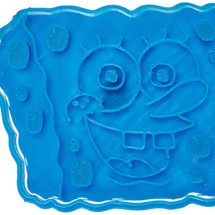 Lõikur Bob Esponja küpsisevorm, plastik, sinine, 8x7x1,5 cm