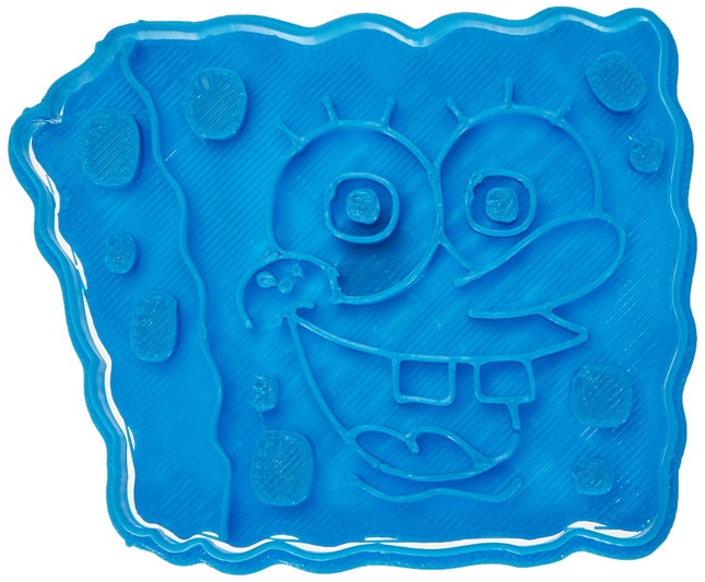 Lõikur Bob Esponja küpsisevorm, plastik, sinine, 8x7x1,5 cm