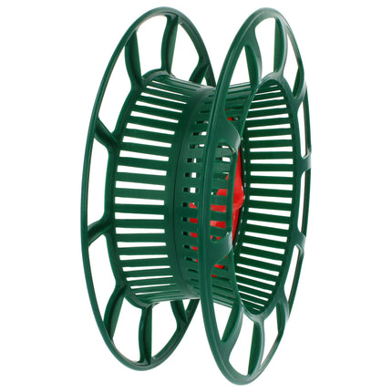 com-four® Cable reel - Empty plastic cable reel - Rope reel as organizer for cables, fairy lights, ribbons, and wires (01 piece - reel)