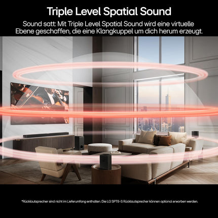 LG DS77TY 3.1.3 Dolby Atmos heliriba (400W) juhtmevaba subwooferiga (eARC, HDMI, optiline, Bluetooth) [2024], must
