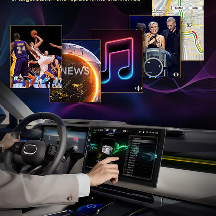 MISONDA sisseehitatud DAB+ topelt-DIN Android 14 autoraadio 4 GB + 64 GB Skoda Fabia 3 III 2015-2019 jaoks, kaamera ja mikrofon toetab WiFi/GPS/Carplay/DSP/kiirkäivitust/BT/RDS 9-tolline IPS