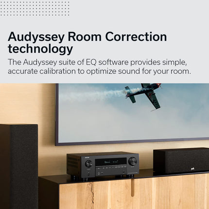 Denon AVR-X2800HDAB 7.2-kanaliga AV-ressiiver, HiFi võimendi Dolby Atmose, DTS:X, 6 HDMI sisendi ja 2 väljundiga, 8K HDMI, Bluetooth, DAB, Wi-Fi, AirPlay 2, HEOS Multiroom, Alexa ühilduv, must