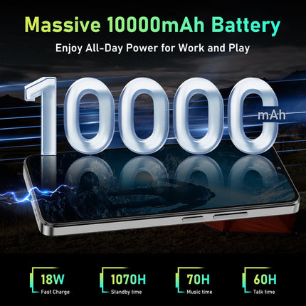OUKITEL C59 Android 15 nutitelefon ilma lepinguta, 10000mAh mobiiltelefon odav, 16GB + 128GB mobiiltelefon ilma lepinguta, 6,88" HD+ SIM-kaardita mobiiltelefonid 120LM taskulamp, 13MP + 5MP, kahekordne 4G SIM/sõrmejälg/OTG/näotuvastusega