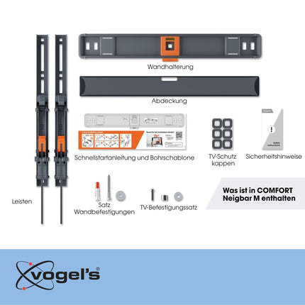 Vogel's Comfort TVM 3415 kallutatav teleri seinakinnitus 32–65-tollistele teleritele, max 25 kg, telerikinnitus max. VESA 400x400, universaalne ühilduvus