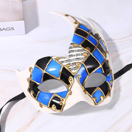 Aroncenti Veneetsia maskimeeste mask: mask karnevali ja halloweeni ballidele, muusikafestivalidele, mardi gras'ile, rüütlilik Itaalia Veneetsia mask