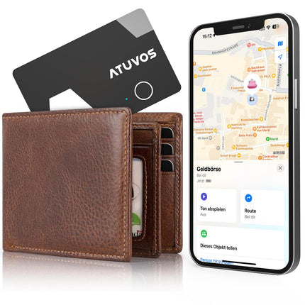 ATUVOS Air Tag Card rahakoti jälgimiskaart õhuke 1,6 mm, laetav rahakotiotsija, ühildub Apple Find My rakendusega (ainult iOS, Android ei ole toetatud), esemete leidja reisikohvri/rahakoti/kohvri jaoks