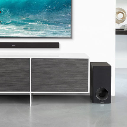 Denon DHT-S316 2.1 lameekraaniga televiisori heliriba koos juhtmevaba subwooferiga, Bluetoothi, HDMI ARC, Dolby Digitali, DTS-i ja optilise sisendiga