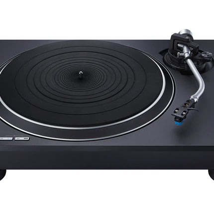 Technics SL-100C otseülekandega plaadimängija AT-VM95C helipeaga, automaatse tõstmisega, 3 kiirusega, tolmukattega, grammofonikaabliga, must