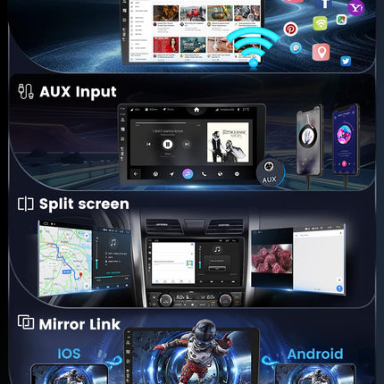 MISONDA sisseehitatud DAB+ topelt-DIN Android 14 autoraadio 4 GB + 64 GB Skoda Fabia 3 III 2015-2019 jaoks, kaamera ja mikrofon toetab WiFi/GPS/Carplay/DSP/kiirkäivitust/BT/RDS 9-tolline IPS