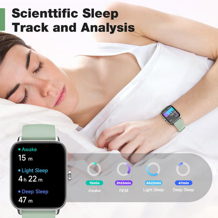 Nutikell Fitness Tracker Fitness pulsimõõtjaga, SmartWatch IP68 veekindel Fitness Watch Täispuutetundliku ekraaniga muusika juhtimise funktsiooniga Unemonitoriga kellad naistele, meestele ja lastele