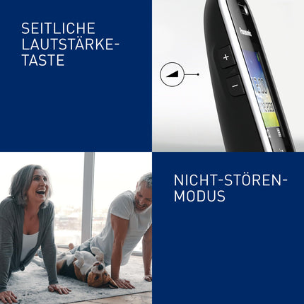Panasonic KX-TGH720GS juhtmeta telefon automaatvastajaga (DECT-telefon, madal kiirgus, värviline ekraan, kõnepiirang, käed-vabad) must