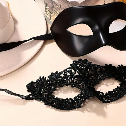 XiXiYangi paaride maskikomplekt Veneetsia jaoks - ideaalne Halloweeniks, pidudeks ja üritusteks - peen daamide maskikomplekt ja julge meeste karnevalimask