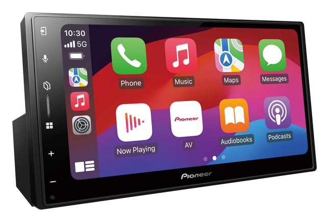 Pioneer SPH-DA77DAB-AN 2DIN meediakeskus, mahtuvuslik 6,8-tolline puutetundlik paneel, WiFi, Bluetoothi, Apple CarPlay, Android Auto ja DAB+ tugi, 13-ribaline graafiline ekvalaiser, DAB-antenn