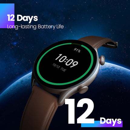 Amazfit GTR 3 Pro 46mm Smartwatch GPS Fitness Watch with Heart Rate, Sleep, Stress, SpO2 Monitoring, Sport Watch with over 150 Sport Modes, Bluetooth