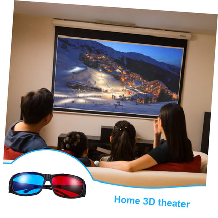 Hemobllo Red Blue 3D Glasses - 5 Pack Anaglyph 3D Glasses Universal 3D Viewing Glasses 3D Movies Glasses Red and Blue 3D Glasses 3 Glasses for Home Cinema Theater TV Game