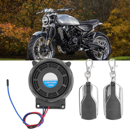 Headerbs Motorcycle Alarm System, Motorcycle Security Alarm System, Anti-theft Device, 2 Remote Controls, 12 V, Waterproof, Universal for Motorcycles