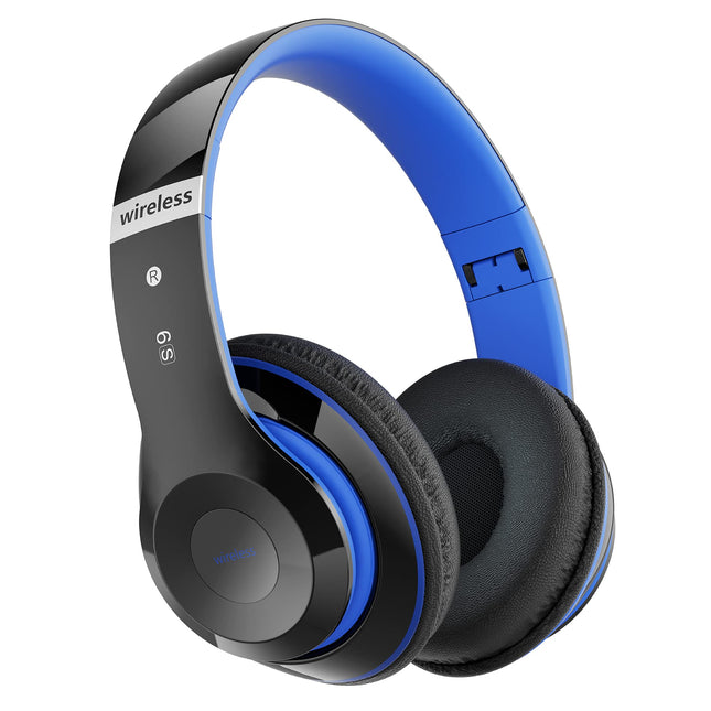 Lankey Sound Bluetooth-kõrvaklapid, kõrvapealsed Bluetooth-kõrvaklapid 6 ekvalaiseri režiimiga, 65 tundi juhtmevabad kõrvaklapid sisseehitatud HD-mikrofoniga, FM, SD/TF õues, transpordiks, reisimiseks, õppimiseks