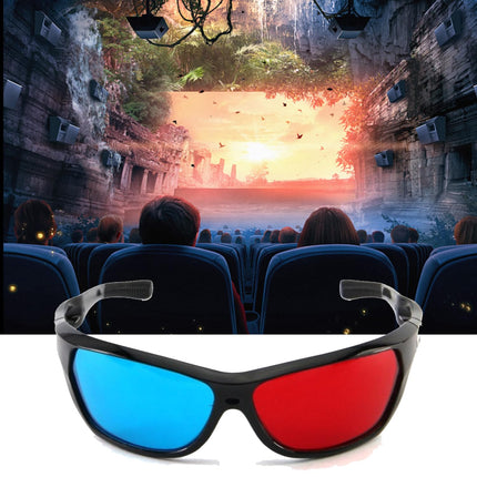 RMKbe 3D-filmimänguprillid, punase-sinised 3D-prillid, 3D-prillid, 3D-prillid, Anaglyph 3D-prillid kodukino mängudele, 6 tk pakis