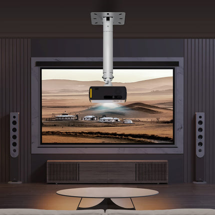 Suptek Projektori lakke kinnitatav pikendatav miniprojektori lakke kinnitatav reguleeritav seinakinnitus keermestatud adapteritega projektori DVR-kaamerale, max 13,6 kg (PR05MINI)