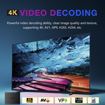 Android TV Box 11.0, Android TV Box 4GB RAM 32GB ROM S905W2 neljatuumaline ARM Cortex-A35, kahesageduslik WiFi 2.4 ja 5GHz Bluetooth v4.0 3D HD4K 2.1 nutikas teleriboks
