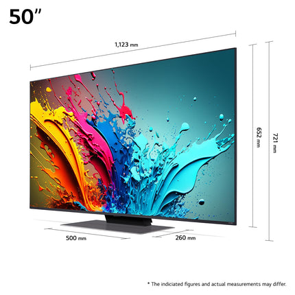 LG 50QNED86T6A TV 50" (127 cm) QNED TV (α8 4K AI processor, webOS 24, HDR10, up to 120Hz) [Model year 2024]