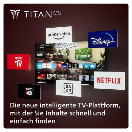 Philips 40PFS6009 FHD LED Smart TV - 40-inch display with pixel-precise HD Titan OS platform and Dolby Digital - Works with Alexa and Google Assistant - Matte Black