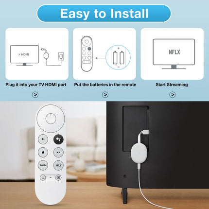 Google Chromecasti kaugjuhtimispult, Snow Chromecast 4k kaugjuhtimispult Google TV-ga (HD/4K)
