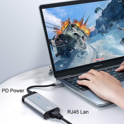 xiwai USB-C Type-C USB 3.1 kuni 1000 Mbps gigabiti Etherneti võrgu-LAN-adapter PD toitepordiga